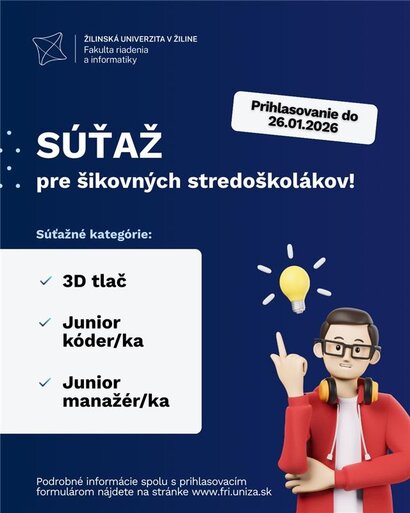 Súťaž šikovných stredoškolákov!