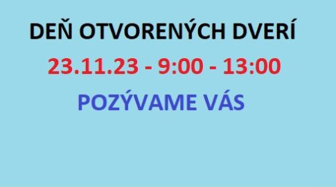 Deň otvorených dverí 2023