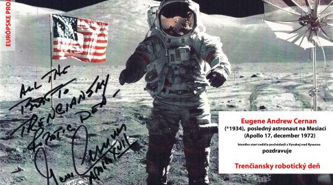 Eugene Cernan pozdravuje TRD