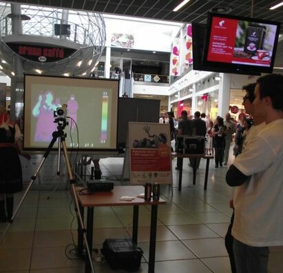 Prezentácia robotov v Laugaríciu