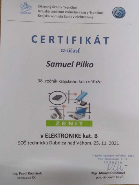 ZENIT - úspešní študenti